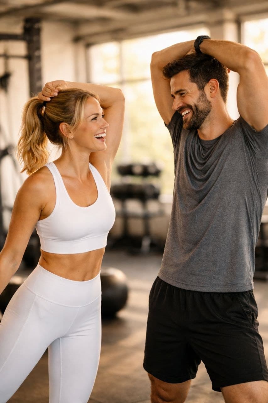 Active Adults at Gym